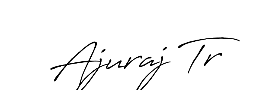 Ajuraj Tr stylish signature style. Best Handwritten Sign (Antro_Vectra_Bolder) for my name. Handwritten Signature Collection Ideas for my name Ajuraj Tr. Ajuraj Tr signature style 7 images and pictures png