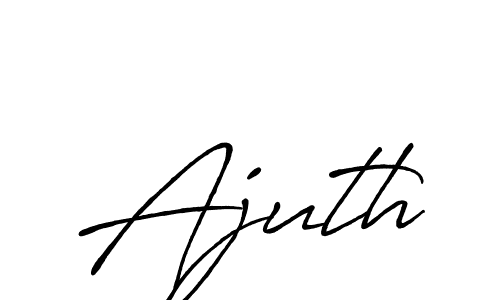 You can use this online signature creator to create a handwritten signature for the name Ajuth. This is the best online autograph maker. Ajuth signature style 7 images and pictures png