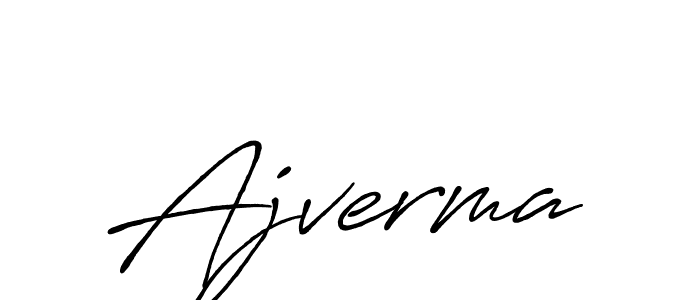 Antro_Vectra_Bolder is a professional signature style that is perfect for those who want to add a touch of class to their signature. It is also a great choice for those who want to make their signature more unique. Get Ajverma name to fancy signature for free. Ajverma signature style 7 images and pictures png