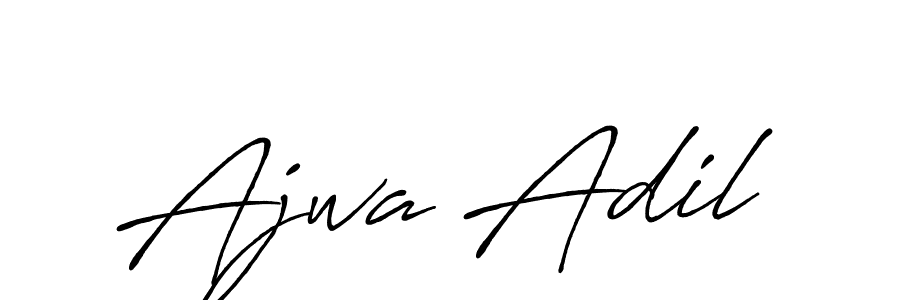 Ajwa Adil stylish signature style. Best Handwritten Sign (Antro_Vectra_Bolder) for my name. Handwritten Signature Collection Ideas for my name Ajwa Adil. Ajwa Adil signature style 7 images and pictures png