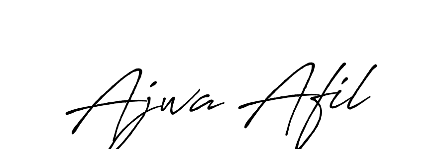 Antro_Vectra_Bolder is a professional signature style that is perfect for those who want to add a touch of class to their signature. It is also a great choice for those who want to make their signature more unique. Get Ajwa Afil name to fancy signature for free. Ajwa Afil signature style 7 images and pictures png