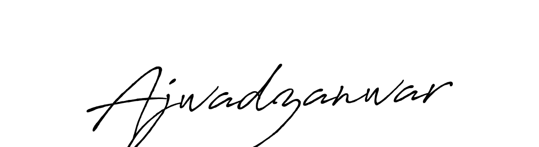 How to make Ajwadzanwar signature? Antro_Vectra_Bolder is a professional autograph style. Create handwritten signature for Ajwadzanwar name. Ajwadzanwar signature style 7 images and pictures png