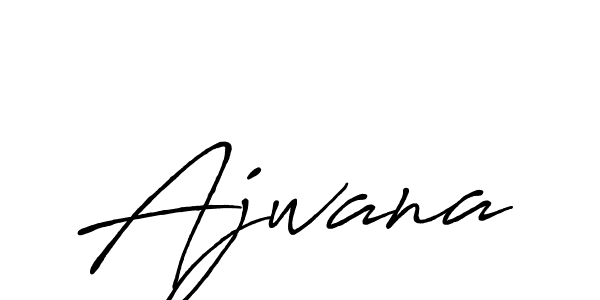 Use a signature maker to create a handwritten signature online. With this signature software, you can design (Antro_Vectra_Bolder) your own signature for name Ajwana. Ajwana signature style 7 images and pictures png