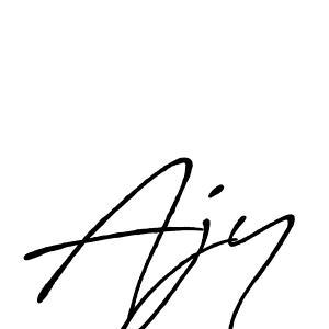 Make a beautiful signature design for name Ajy. With this signature (Antro_Vectra_Bolder) style, you can create a handwritten signature for free. Ajy signature style 7 images and pictures png