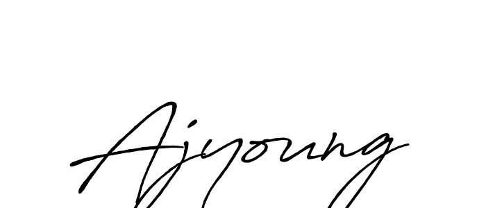 How to make Ajyoung signature? Antro_Vectra_Bolder is a professional autograph style. Create handwritten signature for Ajyoung name. Ajyoung signature style 7 images and pictures png