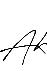 Make a beautiful signature design for name Ak. With this signature (Antro_Vectra_Bolder) style, you can create a handwritten signature for free. Ak signature style 7 images and pictures png