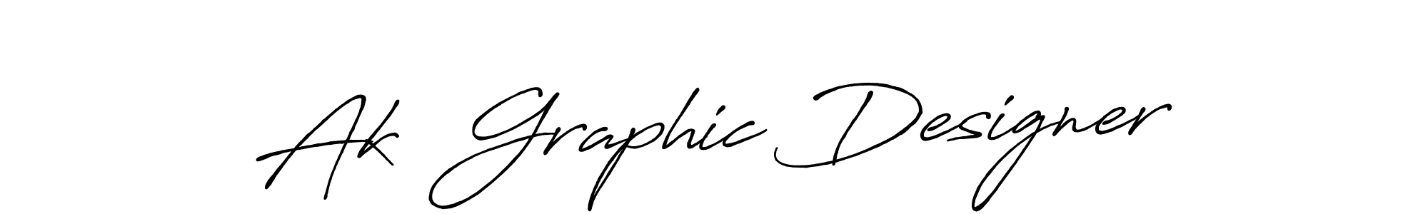 It looks lik you need a new signature style for name Ak  Graphic Designer. Design unique handwritten (Antro_Vectra_Bolder) signature with our free signature maker in just a few clicks. Ak  Graphic Designer signature style 7 images and pictures png