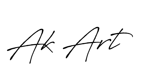 How to make Ak Art name signature. Use Antro_Vectra_Bolder style for creating short signs online. This is the latest handwritten sign. Ak Art signature style 7 images and pictures png