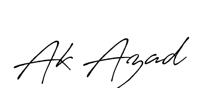 Create a beautiful signature design for name Ak Azad. With this signature (Antro_Vectra_Bolder) fonts, you can make a handwritten signature for free. Ak Azad signature style 7 images and pictures png