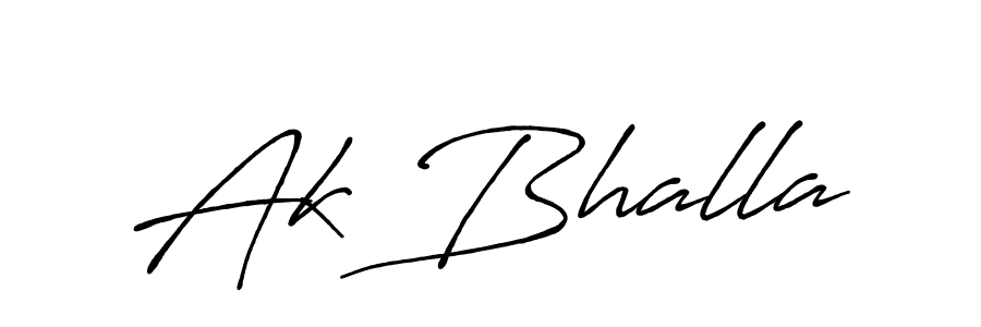 How to make Ak Bhalla name signature. Use Antro_Vectra_Bolder style for creating short signs online. This is the latest handwritten sign. Ak Bhalla signature style 7 images and pictures png