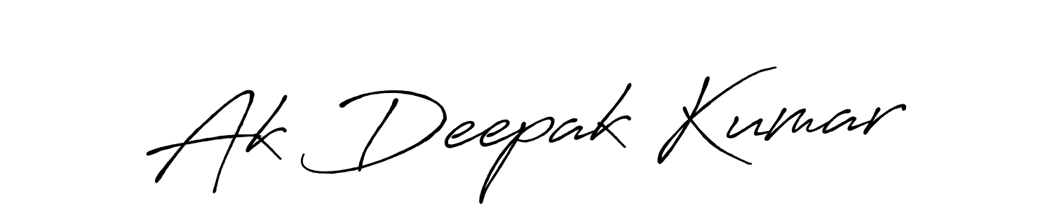 This is the best signature style for the Ak Deepak Kumar name. Also you like these signature font (Antro_Vectra_Bolder). Mix name signature. Ak Deepak Kumar signature style 7 images and pictures png