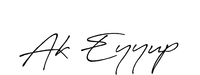 Design your own signature with our free online signature maker. With this signature software, you can create a handwritten (Antro_Vectra_Bolder) signature for name Ak Eyyup. Ak Eyyup signature style 7 images and pictures png