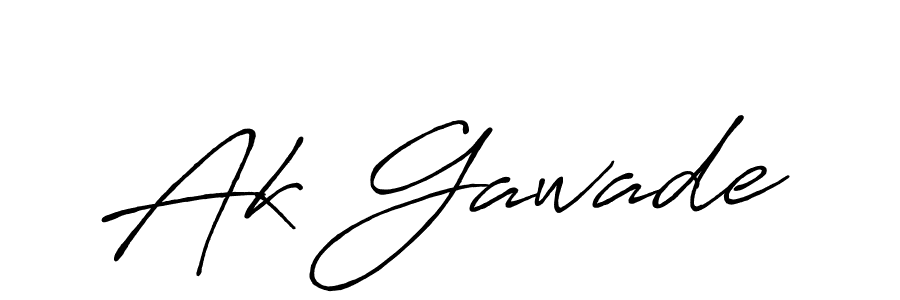 How to make Ak Gawade signature? Antro_Vectra_Bolder is a professional autograph style. Create handwritten signature for Ak Gawade name. Ak Gawade signature style 7 images and pictures png