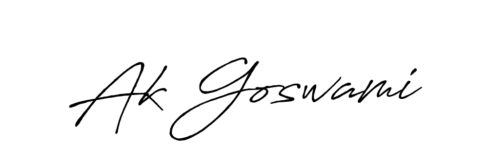 if you are searching for the best signature style for your name Ak Goswami. so please give up your signature search. here we have designed multiple signature styles  using Antro_Vectra_Bolder. Ak Goswami signature style 7 images and pictures png
