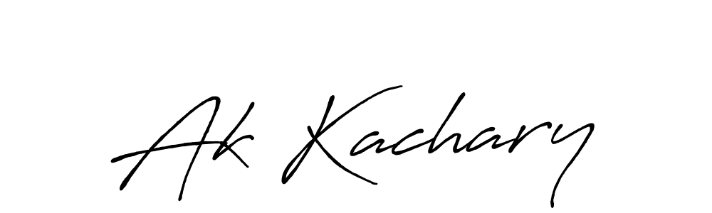 Similarly Antro_Vectra_Bolder is the best handwritten signature design. Signature creator online .You can use it as an online autograph creator for name Ak Kachary. Ak Kachary signature style 7 images and pictures png