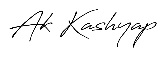 Create an unforgettable impression when signing with Ak Kashyap name styled in Antro_Vectra_Bolder typography. 100% free online generator. Ak Kashyap signature style 7 images and pictures png