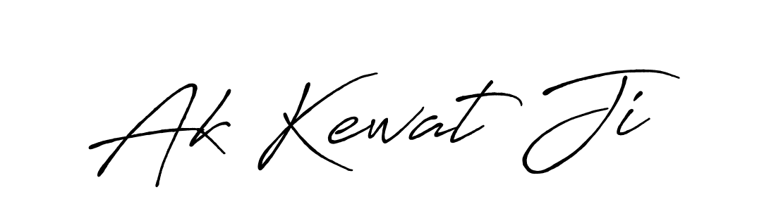 How to make Ak Kewat Ji name signature. Use Antro_Vectra_Bolder style for creating short signs online. This is the latest handwritten sign. Ak Kewat Ji signature style 7 images and pictures png