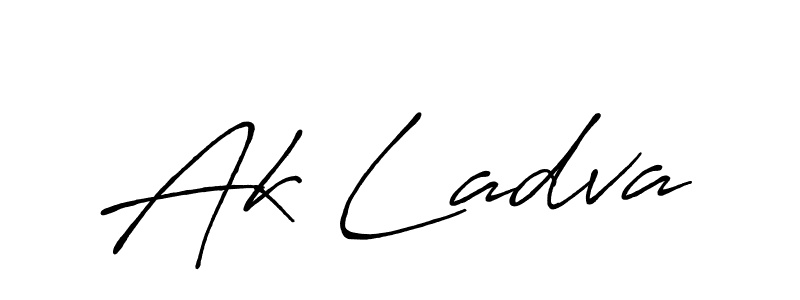 You can use this online signature creator to create a handwritten signature for the name Ak Ladva. This is the best online autograph maker. Ak Ladva signature style 7 images and pictures png