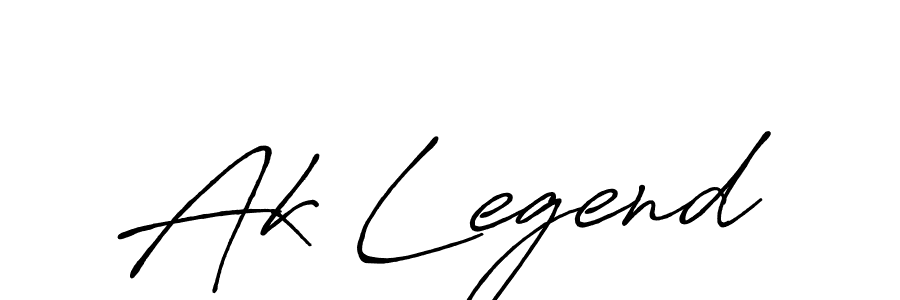 Use a signature maker to create a handwritten signature online. With this signature software, you can design (Antro_Vectra_Bolder) your own signature for name Ak Legend. Ak Legend signature style 7 images and pictures png