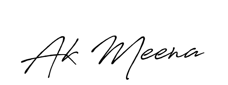 Make a beautiful signature design for name Ak Meena. Use this online signature maker to create a handwritten signature for free. Ak Meena signature style 7 images and pictures png