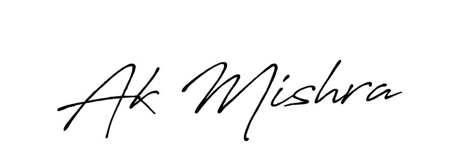Also we have Ak Mishra name is the best signature style. Create professional handwritten signature collection using Antro_Vectra_Bolder autograph style. Ak Mishra signature style 7 images and pictures png