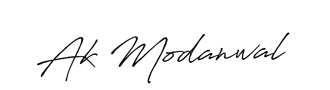 Antro_Vectra_Bolder is a professional signature style that is perfect for those who want to add a touch of class to their signature. It is also a great choice for those who want to make their signature more unique. Get Ak Modanwal name to fancy signature for free. Ak Modanwal signature style 7 images and pictures png