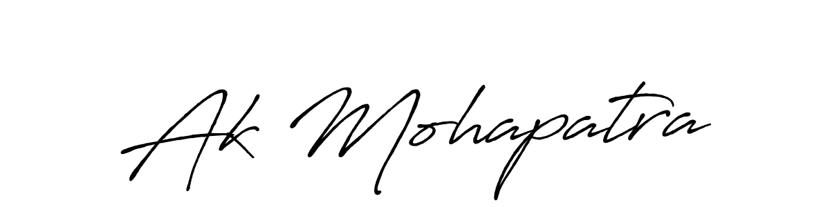 The best way (Antro_Vectra_Bolder) to make a short signature is to pick only two or three words in your name. The name Ak Mohapatra include a total of six letters. For converting this name. Ak Mohapatra signature style 7 images and pictures png