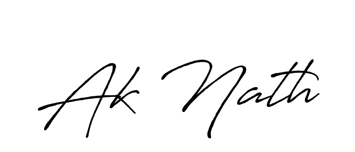 Design your own signature with our free online signature maker. With this signature software, you can create a handwritten (Antro_Vectra_Bolder) signature for name Ak Nath. Ak Nath signature style 7 images and pictures png