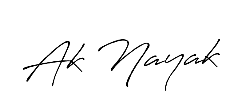 Ak Nayak stylish signature style. Best Handwritten Sign (Antro_Vectra_Bolder) for my name. Handwritten Signature Collection Ideas for my name Ak Nayak. Ak Nayak signature style 7 images and pictures png