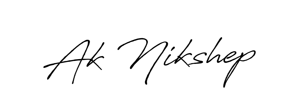 Once you've used our free online signature maker to create your best signature Antro_Vectra_Bolder style, it's time to enjoy all of the benefits that Ak Nikshep name signing documents. Ak Nikshep signature style 7 images and pictures png