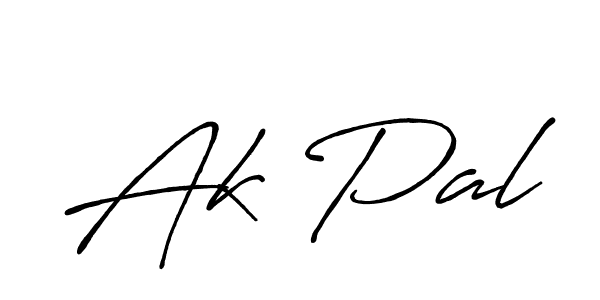 Use a signature maker to create a handwritten signature online. With this signature software, you can design (Antro_Vectra_Bolder) your own signature for name Ak Pal. Ak Pal signature style 7 images and pictures png