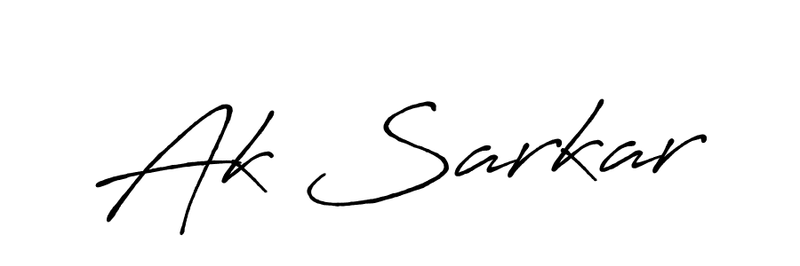 How to make Ak Sarkar name signature. Use Antro_Vectra_Bolder style for creating short signs online. This is the latest handwritten sign. Ak Sarkar signature style 7 images and pictures png