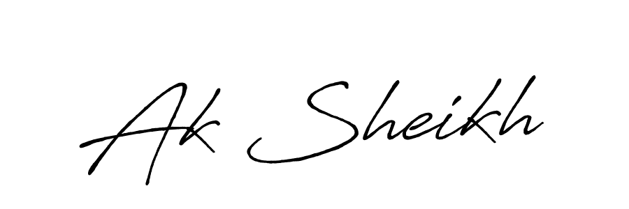 Here are the top 10 professional signature styles for the name Ak Sheikh. These are the best autograph styles you can use for your name. Ak Sheikh signature style 7 images and pictures png