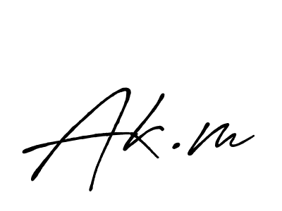 How to Draw Ak.m signature style? Antro_Vectra_Bolder is a latest design signature styles for name Ak.m. Ak.m signature style 7 images and pictures png