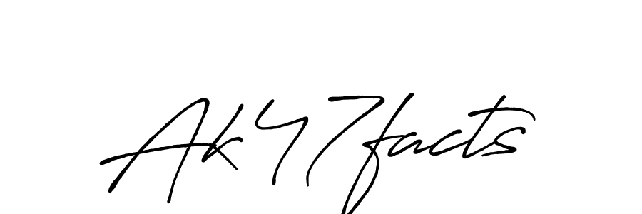 How to Draw Ak47facts signature style? Antro_Vectra_Bolder is a latest design signature styles for name Ak47facts. Ak47facts signature style 7 images and pictures png