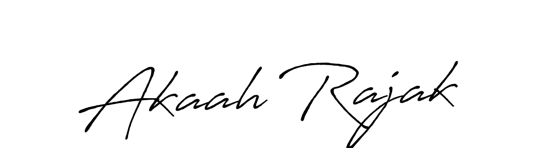 Make a beautiful signature design for name Akaah Rajak. With this signature (Antro_Vectra_Bolder) style, you can create a handwritten signature for free. Akaah Rajak signature style 7 images and pictures png