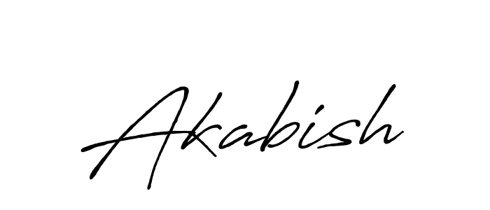 Create a beautiful signature design for name Akabish. With this signature (Antro_Vectra_Bolder) fonts, you can make a handwritten signature for free. Akabish signature style 7 images and pictures png