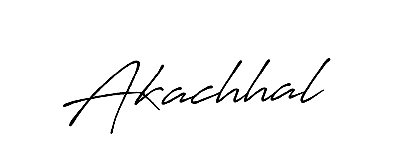 How to make Akachhal signature? Antro_Vectra_Bolder is a professional autograph style. Create handwritten signature for Akachhal name. Akachhal signature style 7 images and pictures png