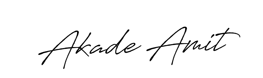 Make a beautiful signature design for name Akade Amit. With this signature (Antro_Vectra_Bolder) style, you can create a handwritten signature for free. Akade Amit signature style 7 images and pictures png