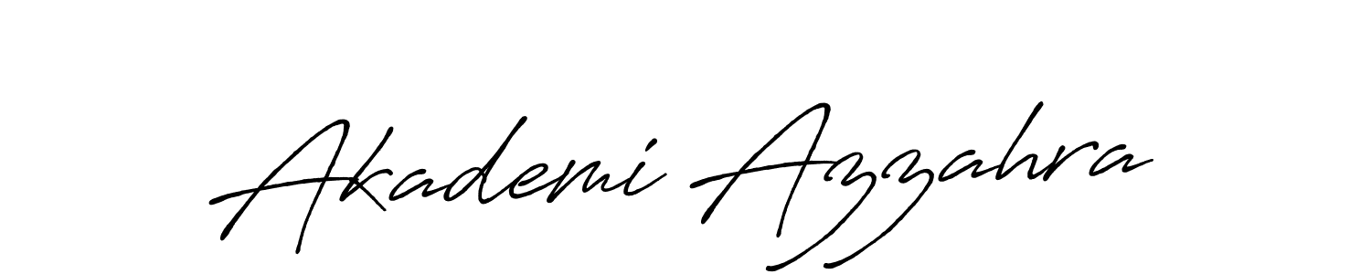 Once you've used our free online signature maker to create your best signature Antro_Vectra_Bolder style, it's time to enjoy all of the benefits that Akademi Azzahra name signing documents. Akademi Azzahra signature style 7 images and pictures png