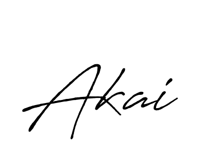 Also we have Akai name is the best signature style. Create professional handwritten signature collection using Antro_Vectra_Bolder autograph style. Akai signature style 7 images and pictures png