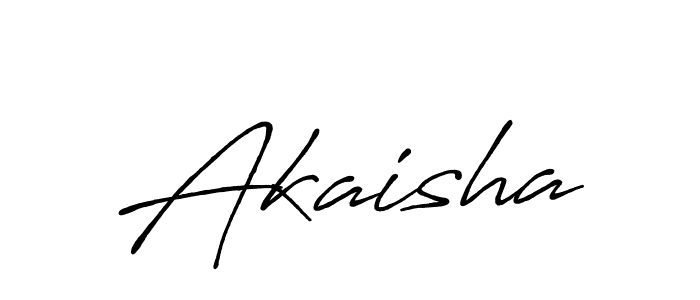 How to make Akaisha name signature. Use Antro_Vectra_Bolder style for creating short signs online. This is the latest handwritten sign. Akaisha signature style 7 images and pictures png