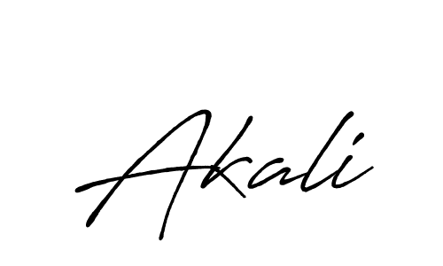 Design your own signature with our free online signature maker. With this signature software, you can create a handwritten (Antro_Vectra_Bolder) signature for name Akali. Akali signature style 7 images and pictures png