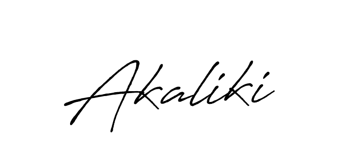 Make a beautiful signature design for name Akaliki. Use this online signature maker to create a handwritten signature for free. Akaliki signature style 7 images and pictures png