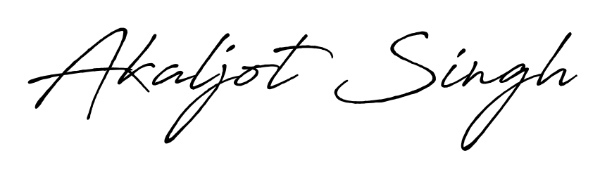 Enhance your business communications with Akaljot Singh signature in Antro_Vectra_Bolder lettering. Clean, modern, and universally compatible. Akaljot Singh signature style 7 images and pictures png