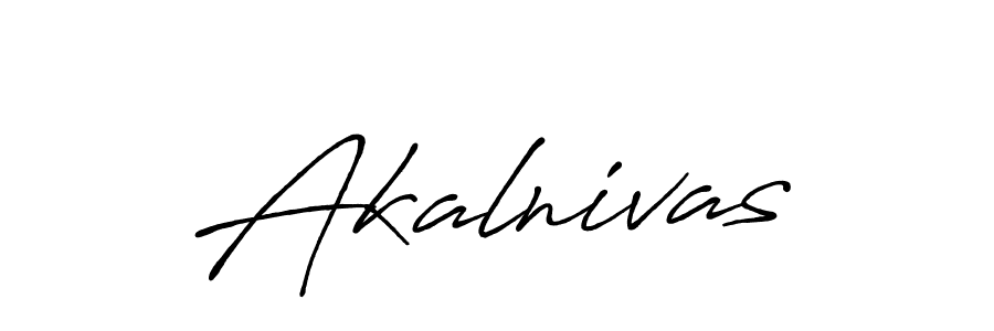 Design your own signature with our free online signature maker. With this signature software, you can create a handwritten (Antro_Vectra_Bolder) signature for name Akalnivas. Akalnivas signature style 7 images and pictures png