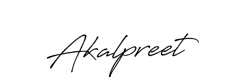 Design your own signature with our free online signature maker. With this signature software, you can create a handwritten (Antro_Vectra_Bolder) signature for name Akalpreet. Akalpreet signature style 7 images and pictures png