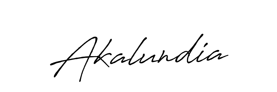 Akalundia stylish signature style. Best Handwritten Sign (Antro_Vectra_Bolder) for my name. Handwritten Signature Collection Ideas for my name Akalundia. Akalundia signature style 7 images and pictures png
