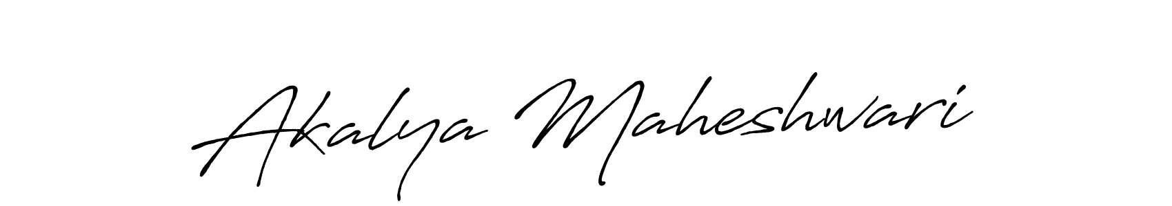 It looks lik you need a new signature style for name Akalya Maheshwari. Design unique handwritten (Antro_Vectra_Bolder) signature with our free signature maker in just a few clicks. Akalya Maheshwari signature style 7 images and pictures png