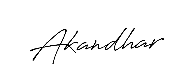 Design your own signature with our free online signature maker. With this signature software, you can create a handwritten (Antro_Vectra_Bolder) signature for name Akandhar. Akandhar signature style 7 images and pictures png